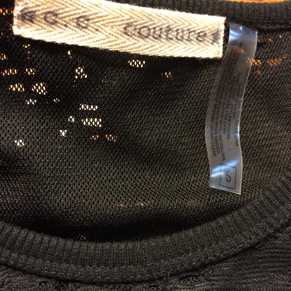 Long sleeved crocheted lace top. - Picture 2 of 5